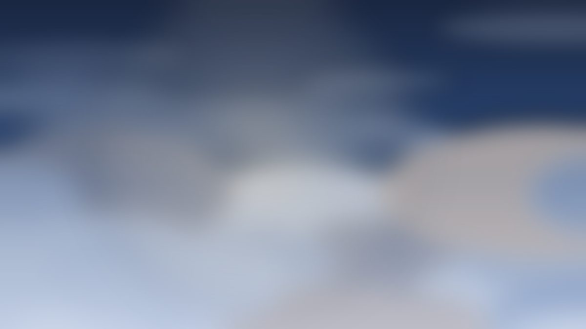 Deep night blue clouds with silver light